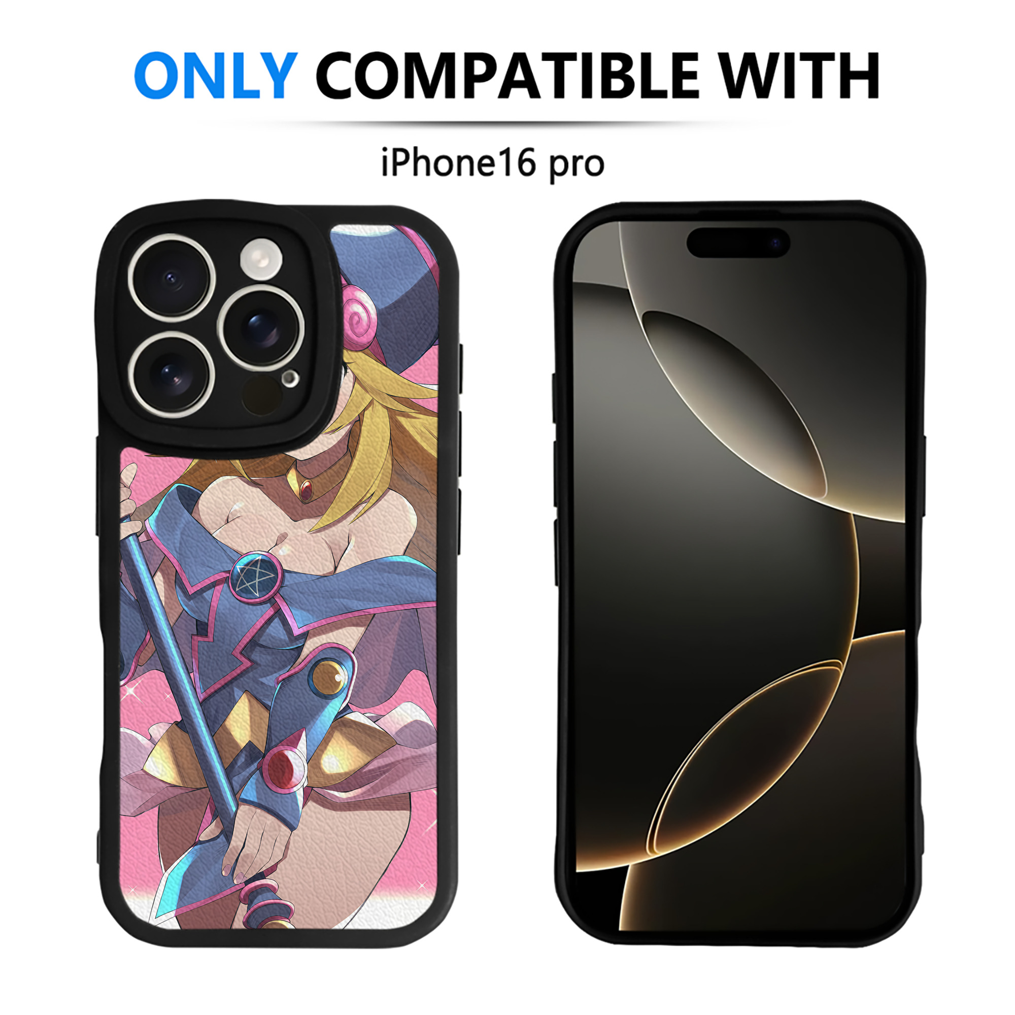 （画像用） 遊☆戯☆王 Yu-Gi-Oh! 【iPhone 16シリーズ対応】シリコンスマホケース（レザー調） 材質：シリコン